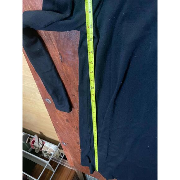 Eileen Fisher Black Scoop Neck Long Sleeve Dress XS - Picture 4 of 4